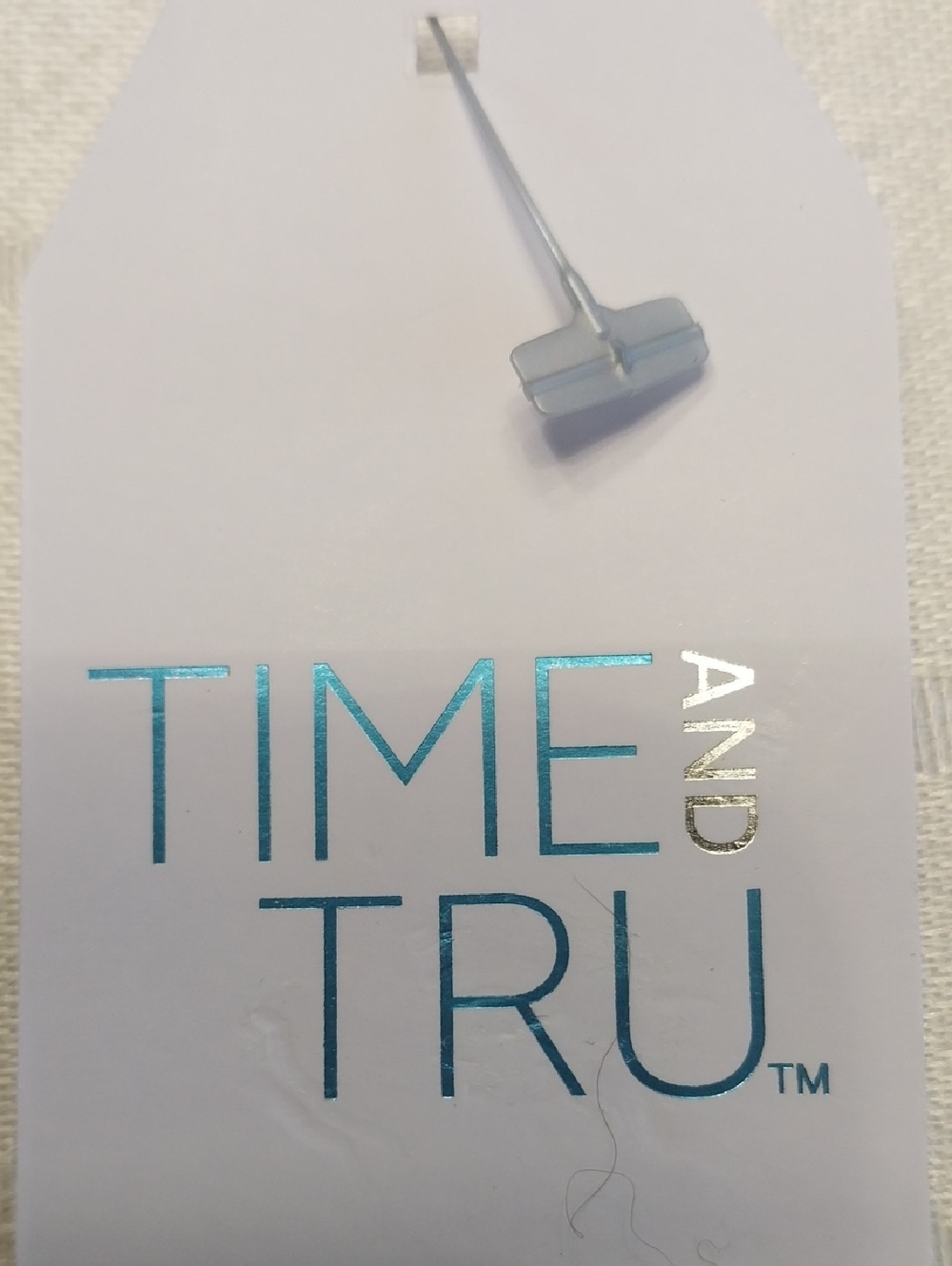 Time & Tru NWT Seamed Midi Dress Cotton Size Large 12/14 Grey Black Stripes Chic - Picture 12 of 12